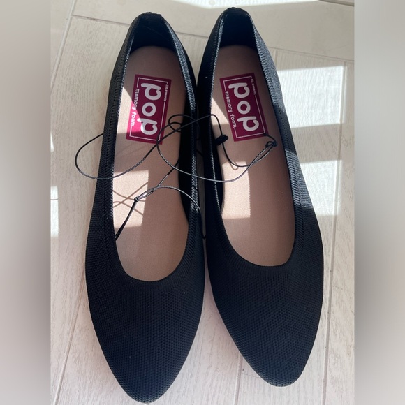 Pop memory foam Women's Kovari Ballet Flats Black Size 8M Pointed Toe NWOB - Picture 8 of 8